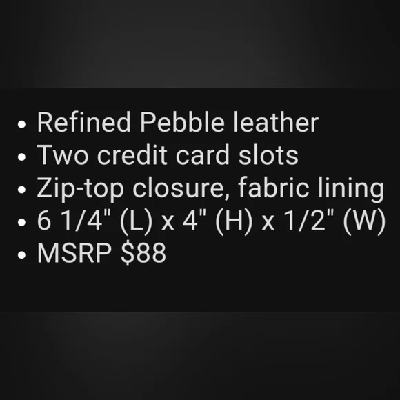 Coach Corner Zip Wristlet Silver/Jasmine CP483 - Picture 4 of 4